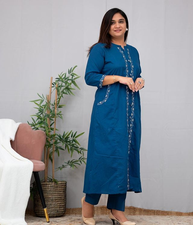 Beautiful Embroidery Work Kurta Set