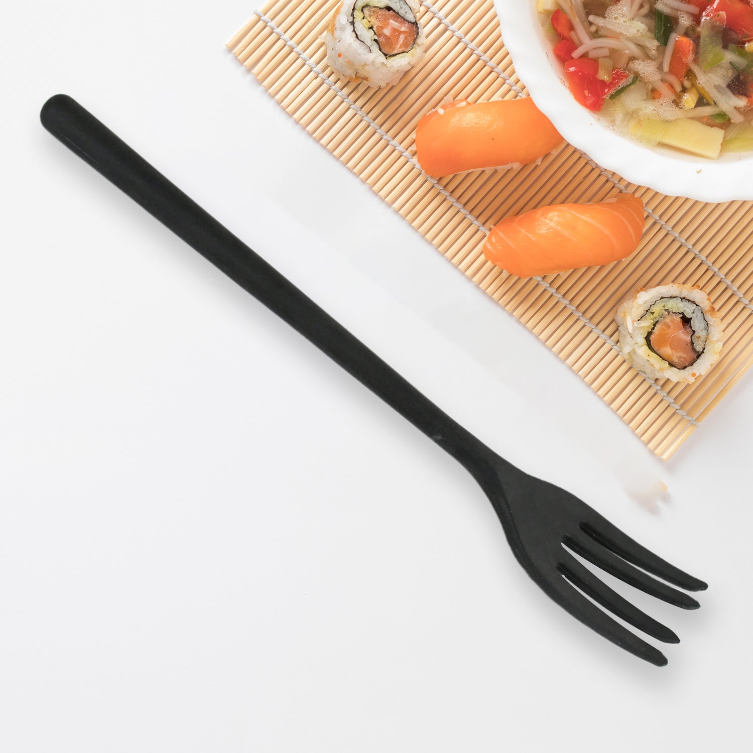 5699 Silicone Flexible Forks Silicone Cooking Fork Heat Resistant Multifunctional Nonstick Blending Fork (6 Pcs)