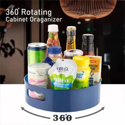 360° Rotating Organizer Tray/Kitchen Organizer/Multi- Function Rotating Tray/Cosmetics Organizer (Multicolor)