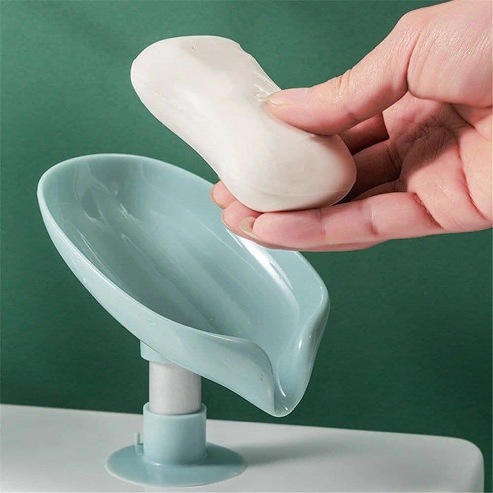 Soap Holder Leaf Pattern Soap Case/Soap Holder/Soap Box for Bathroom Washbasin Drainage Soap Case Kitchen Soap Dish Leaf Soap Holder (Multicolor)