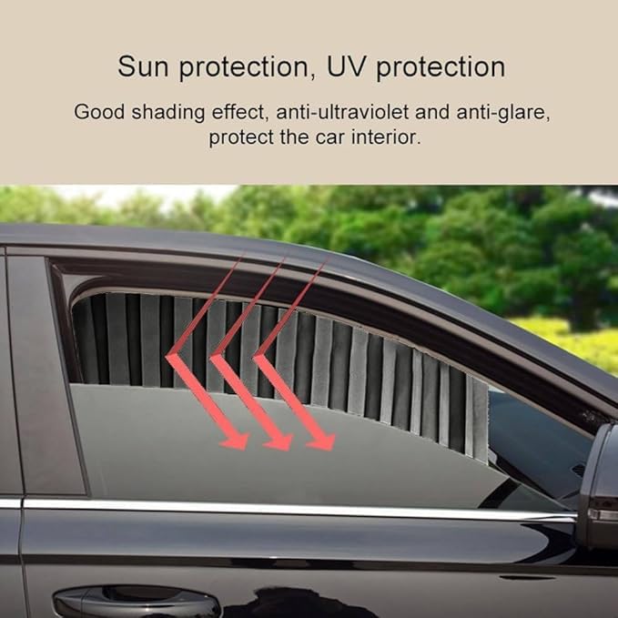 Magnetic Car Sunshade - Universal Fit Privacy Window Curtain