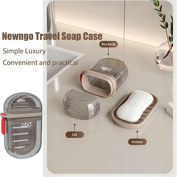 Travel Soap Case - Portable Transparent Soap Holder