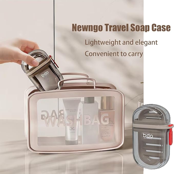 Travel Soap Case - Portable Transparent Soap Holder