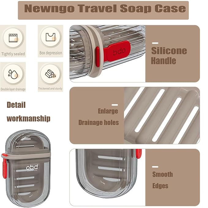 Travel Soap Case - Portable Transparent Soap Holder