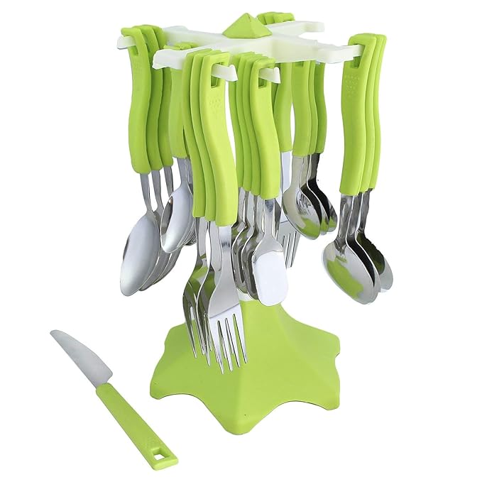 Premium Kitchen Cutlery Set - 24-Piece Stainless Steel Serving Set