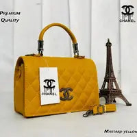 New Arrival Yellow Sling Bag - Stylish Handy Bag with Adjustable Belt