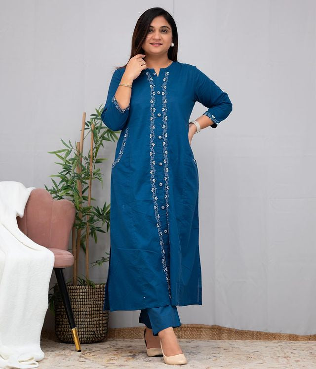 Beautiful Embroidery Work Kurta Set