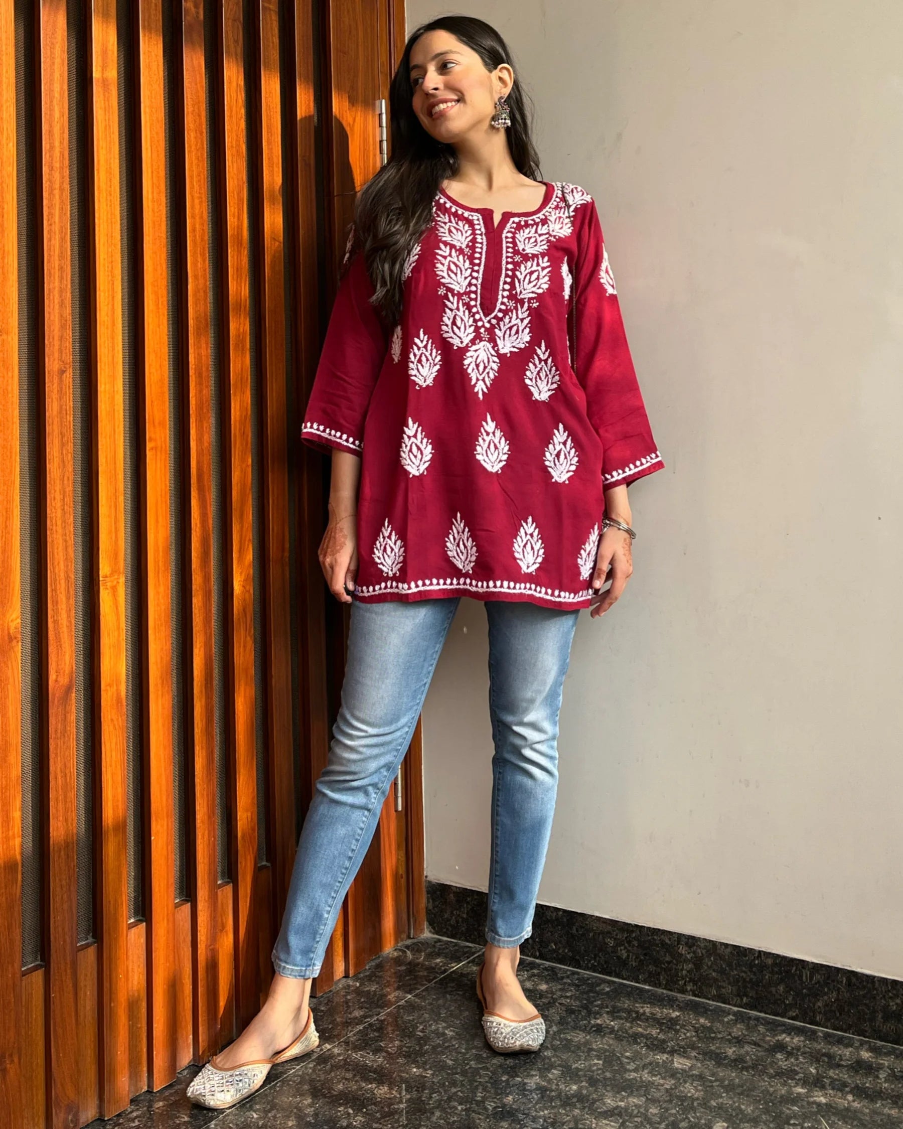 Hand Embroidered Casual Ethnic Wear