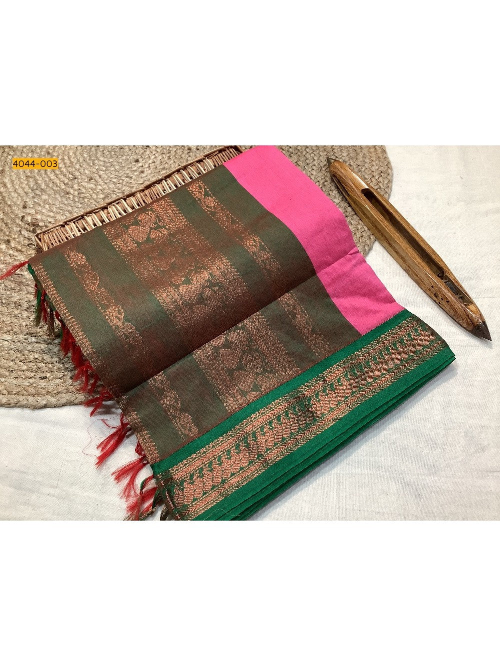 Pink Kalyani Cotton Saree