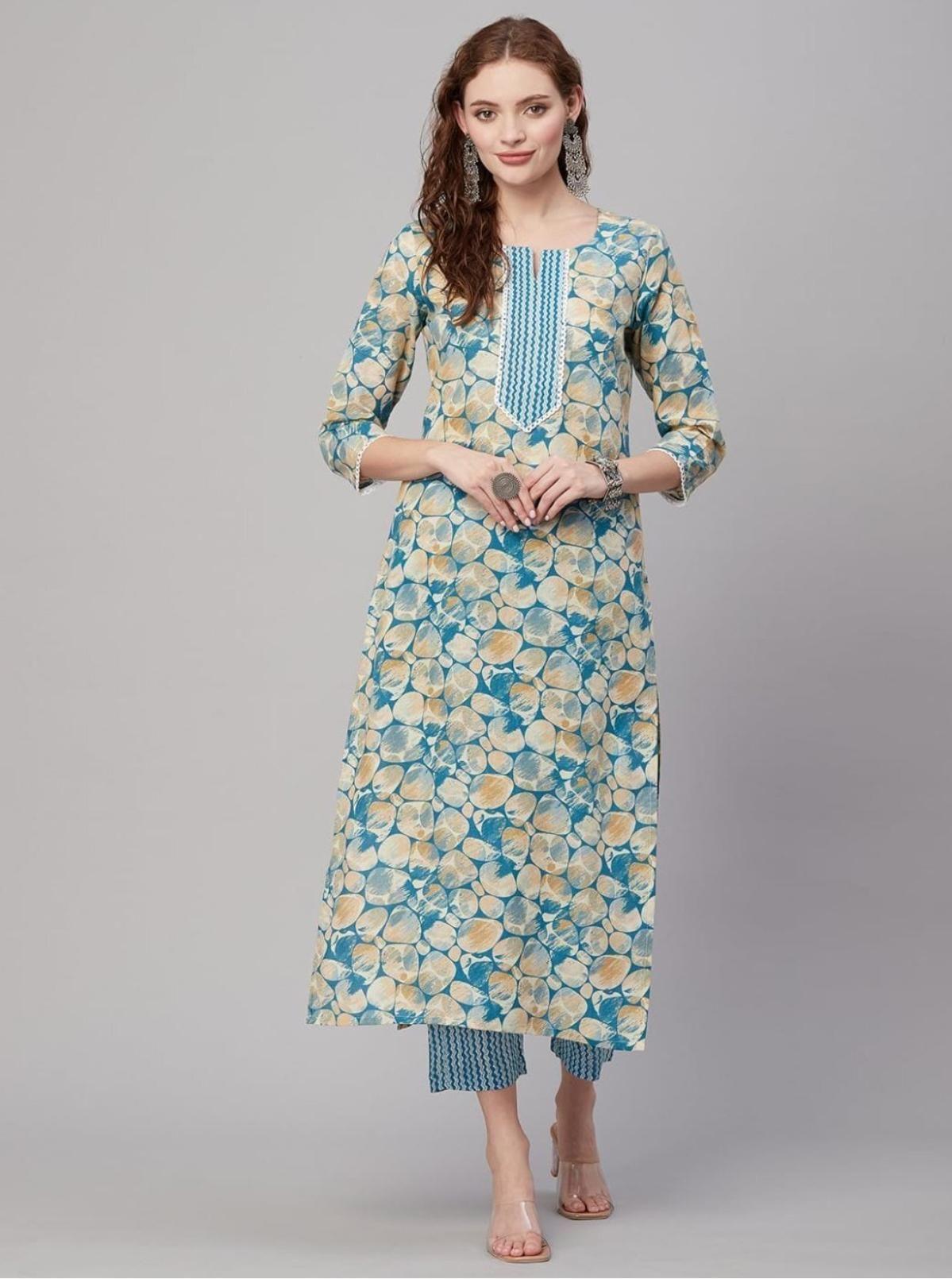 Women Straight Kurta with Pant Set - TREND BUY