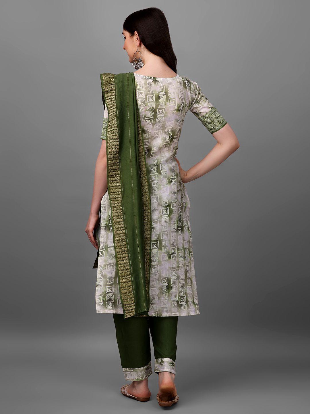 Straight Printed Round Neck Women Kurta Set - TREND BUY