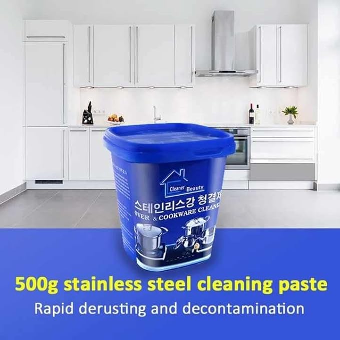 500gm Oven & Cookware Cleaner Stainless Steel Cleaning Paste Remove (Pack of 2)