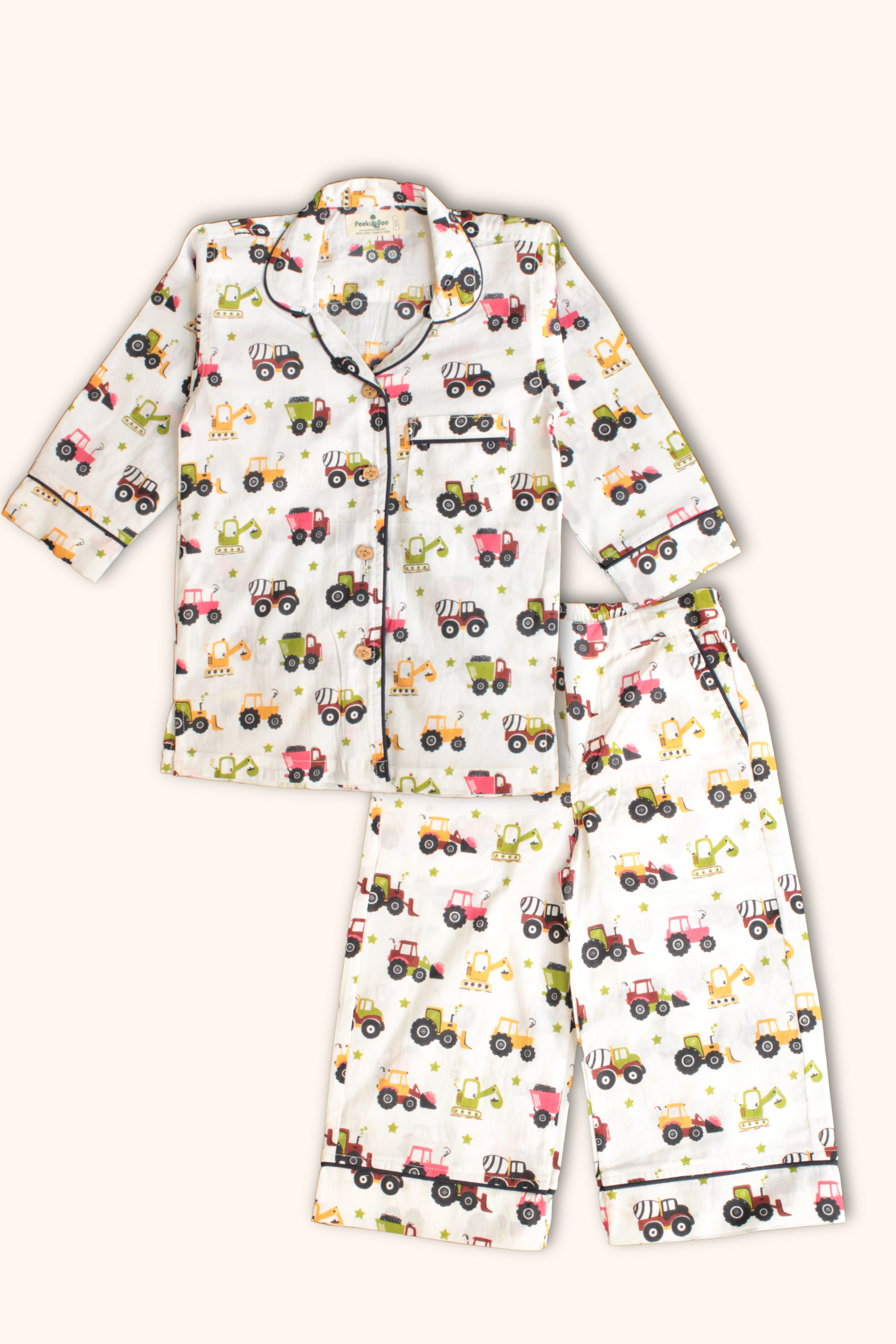 Pure Soft Cotton Printed Night Suit - Farmville