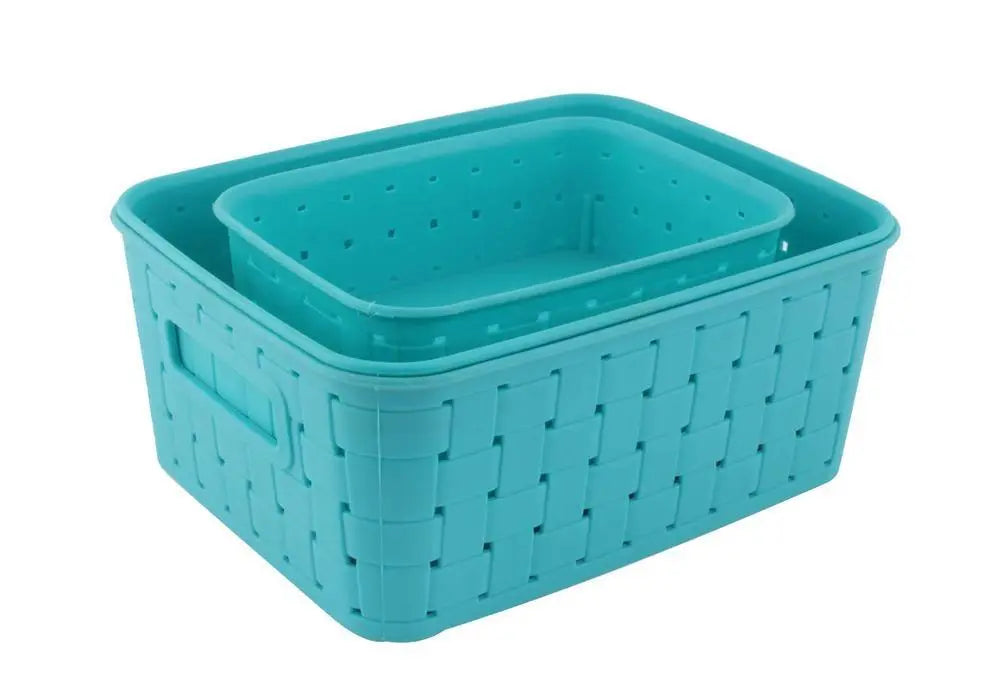 062 Smart Baskets For Storage(Set Of 3) Sky Blue - Image #1