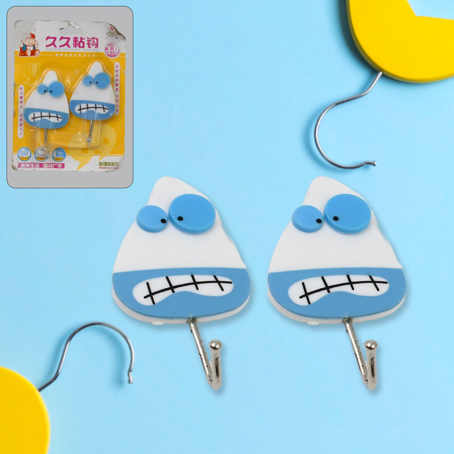 Multipurpose Self-adhesive Hooks (2 Pc Set)