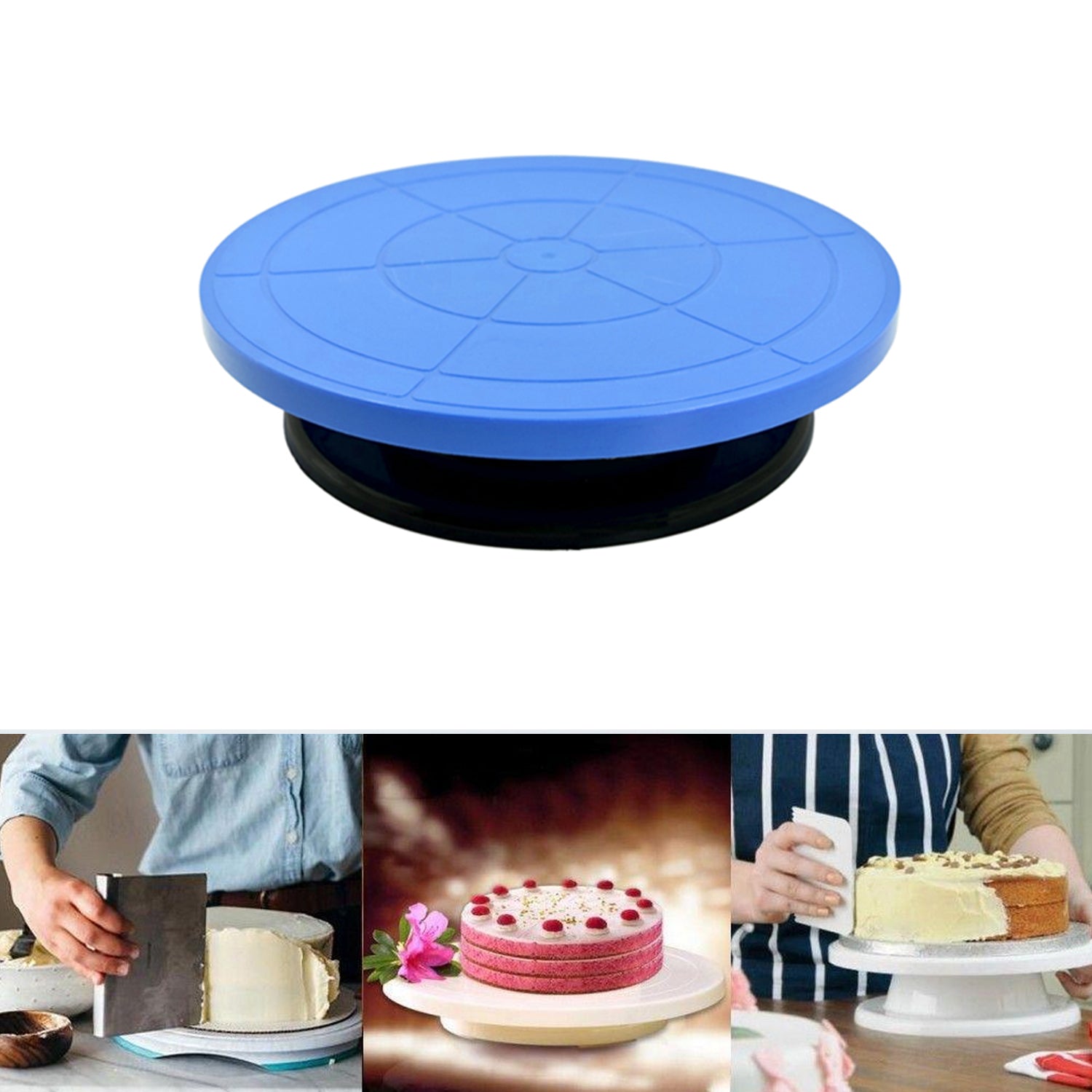 2734 Cake Stand Revolving Decorating Turntable Easy Rotate Cake Stand For Home Birthday Party Use