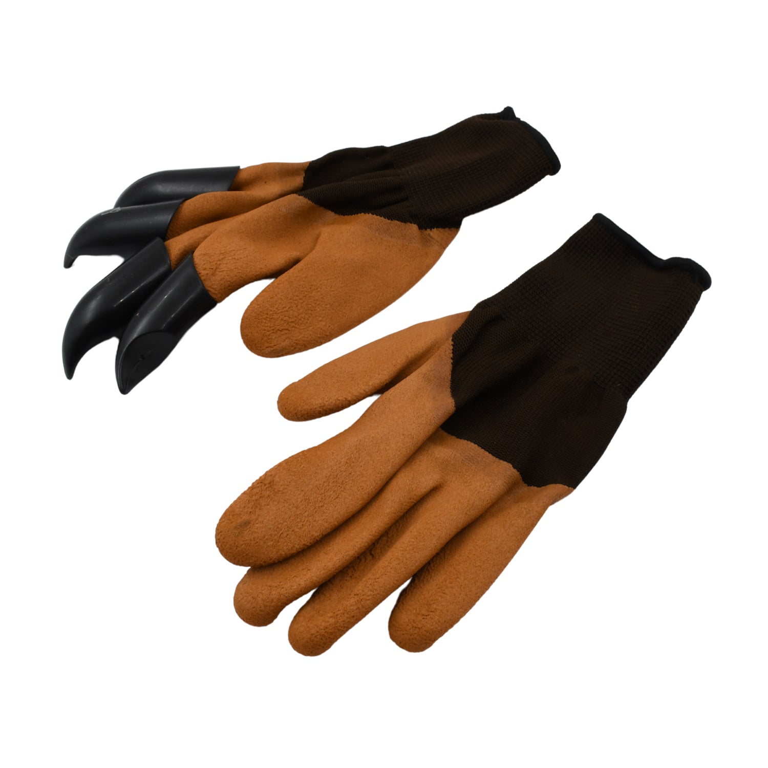 Garden Farming Gloves With Hand Fingertips Plastic Claws (1 Pair)