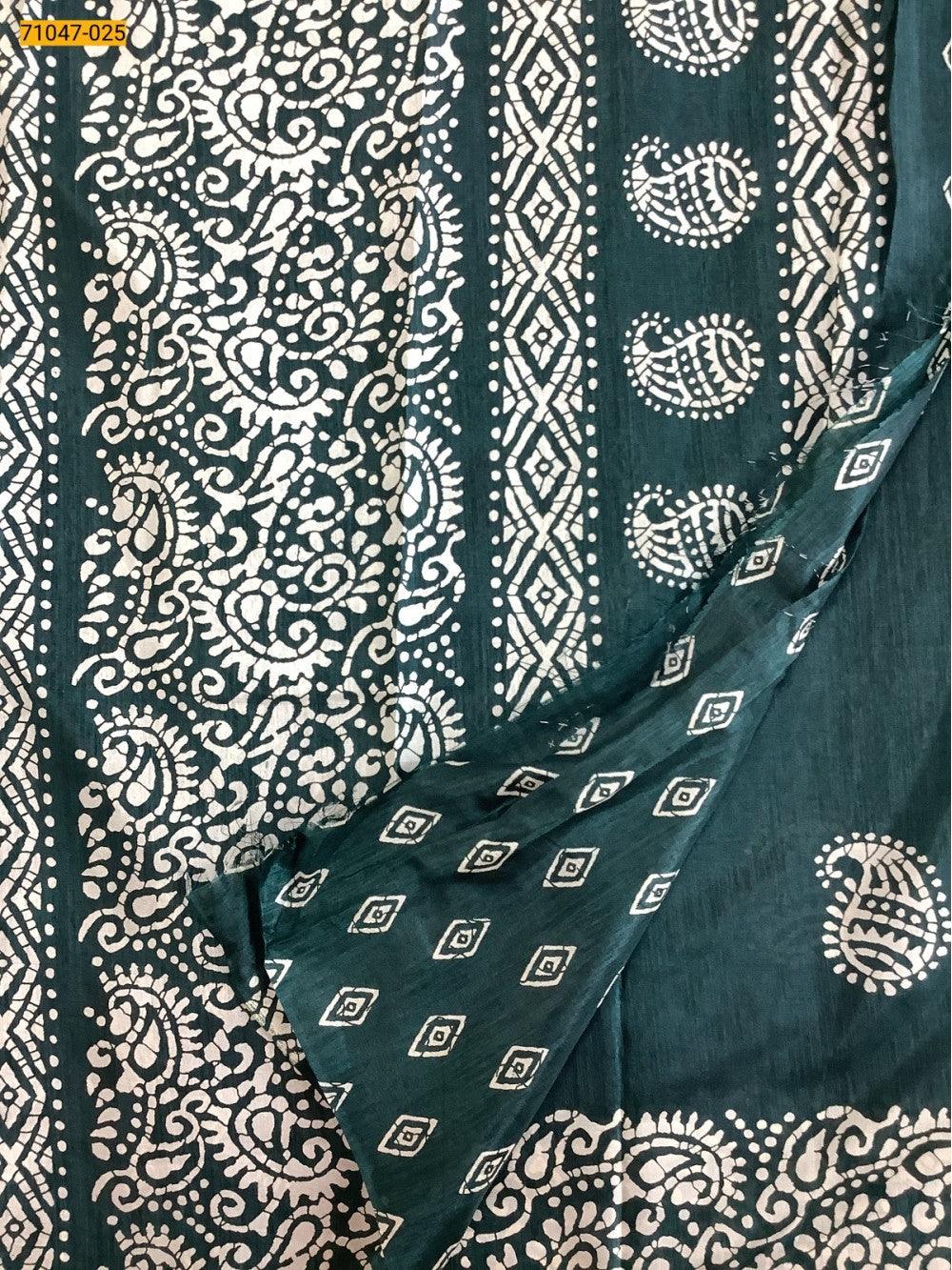 Green Crafty Silk Saree