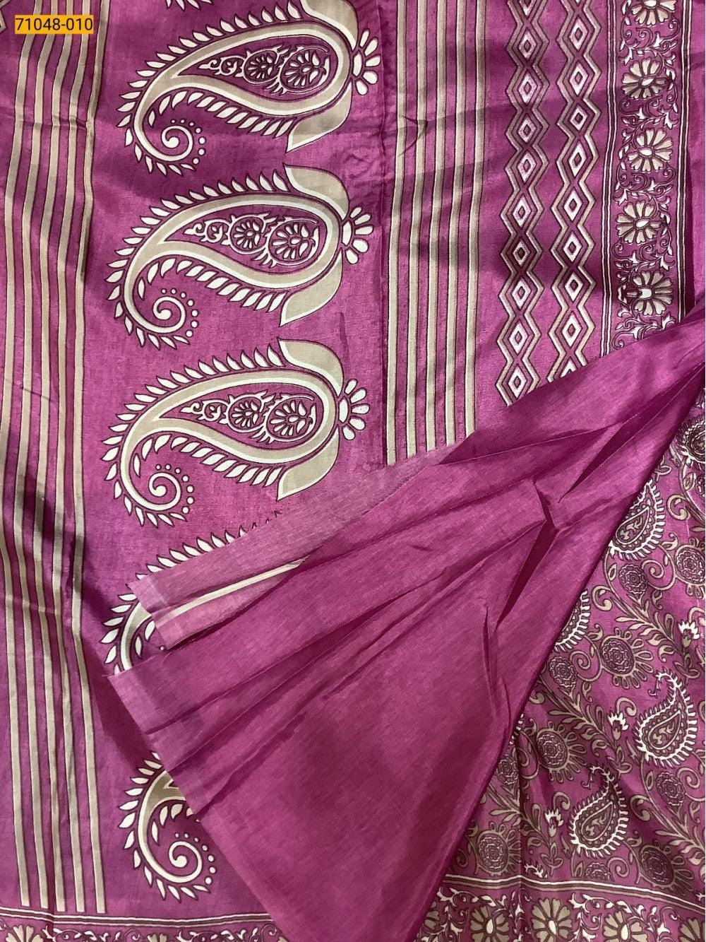 Pink Fancy Dola Silk Saree