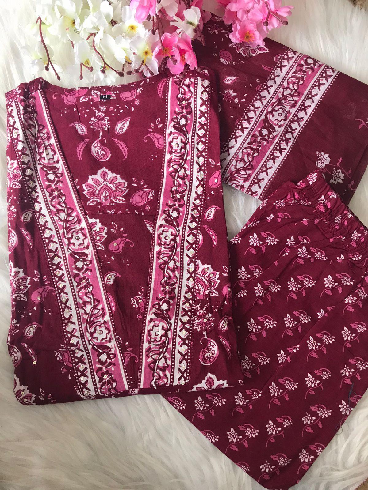 Festive Designer Cotton 3-Piece Set with Printed Dupatta