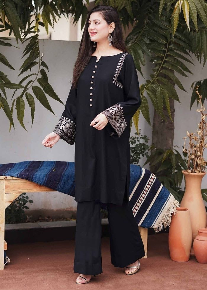 Aari Work Kurta Plazzo Set