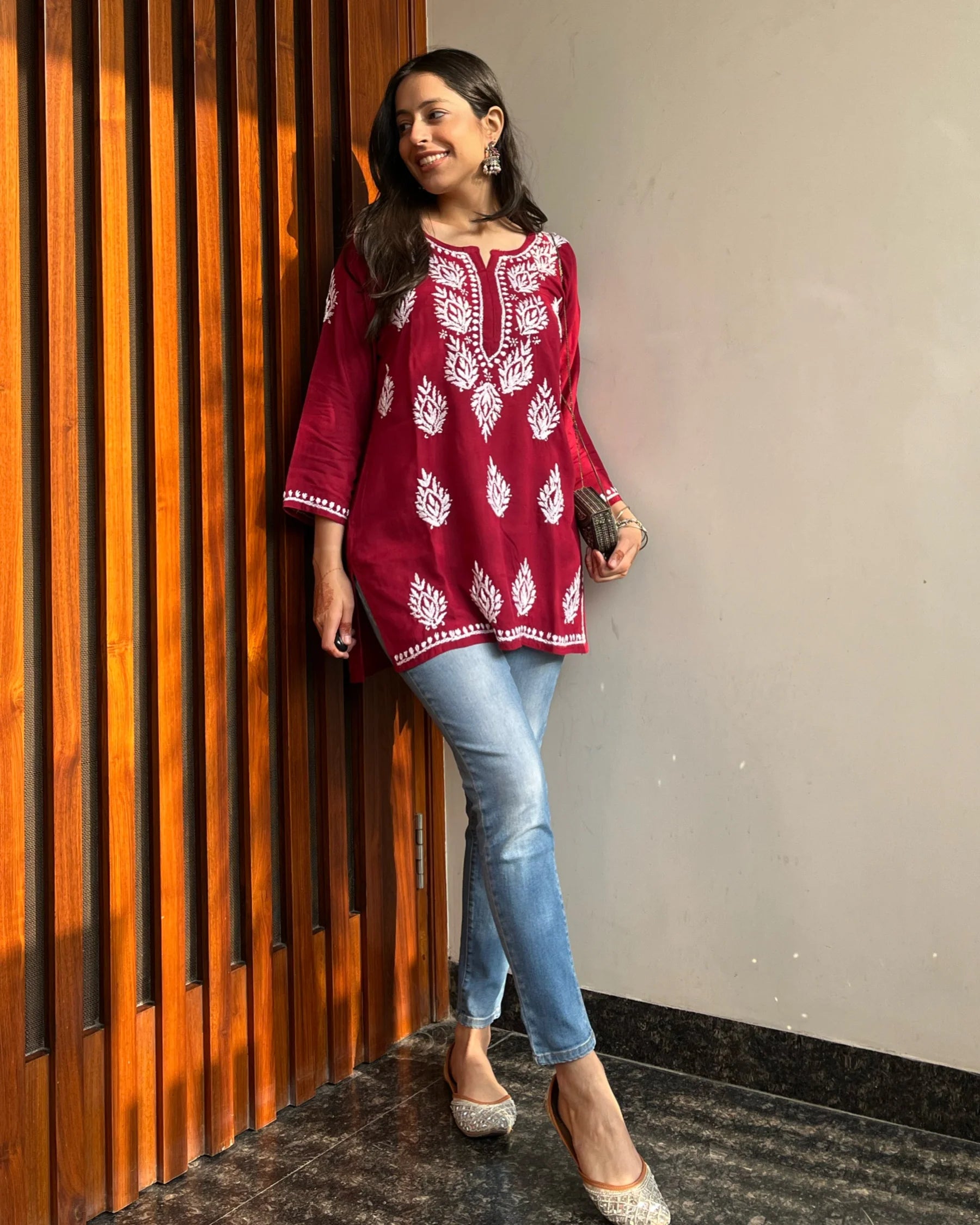 Hand Embroidered Casual Ethnic Wear