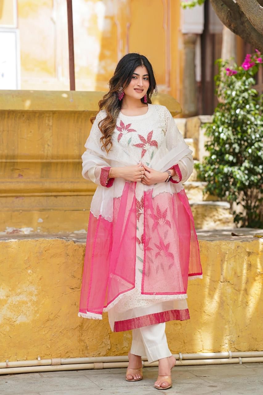 Beautiful Cotton Shifley Aline Kurta Set