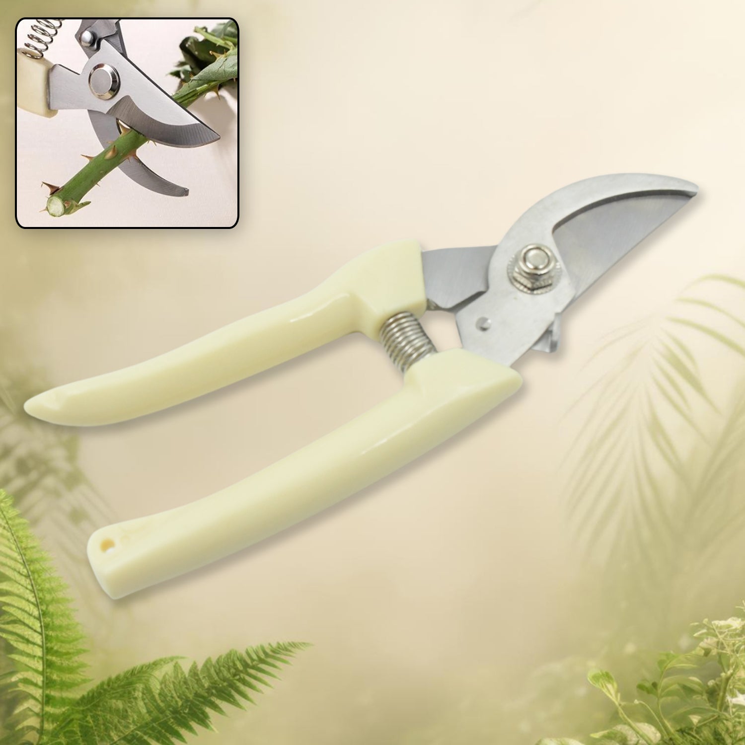 0471 Stainless Steel Pruning Shears With Sharp Blades And Comfortable Handle - Durable Hand Pruner For Comfortable And Easy Cutting Heavy Duty Gardening Cutter Tool Plant Cutter For Home Garden  Wood Bran (1 Pc)