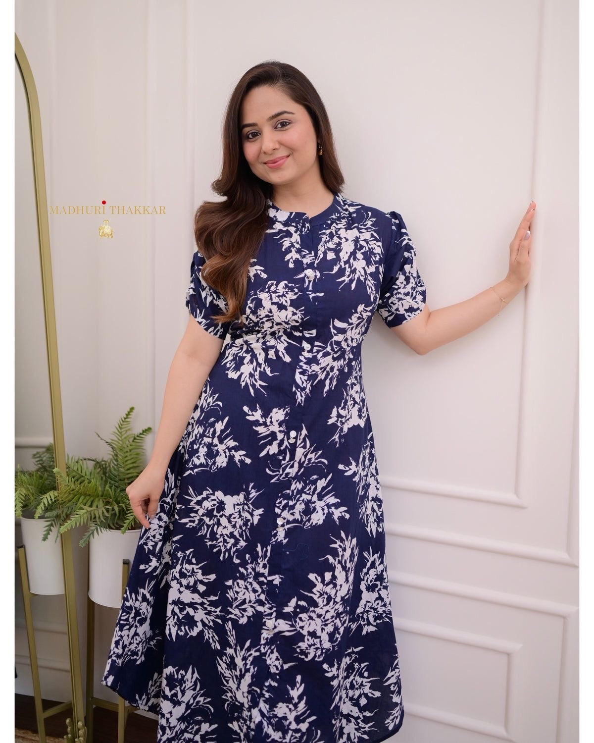 Premium Cotton Printed Fir Flair Dress