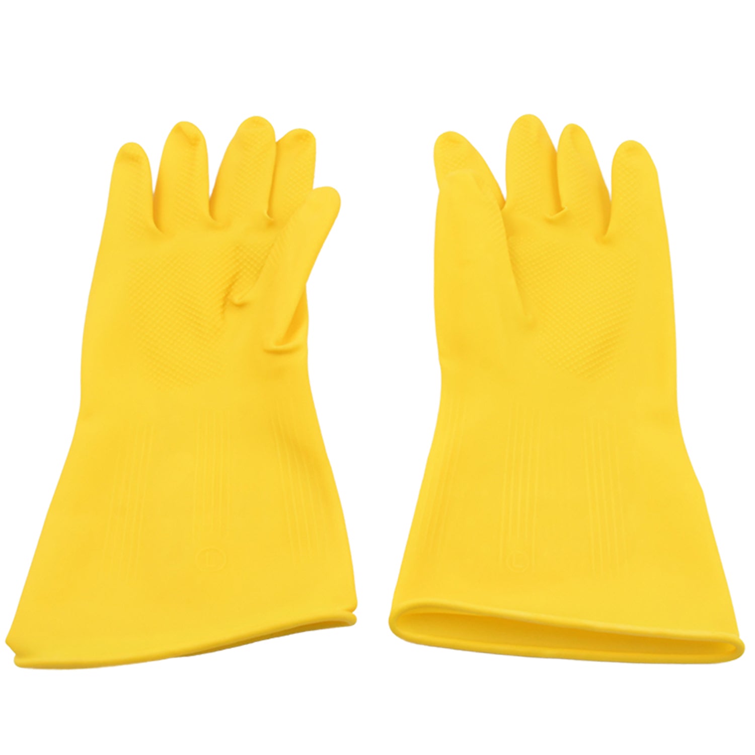 0681 Multipurpose High Grade Rubber Reusable Cleaning Gloves Reusable Rubber Hand Gloves I Latex Safety Gloves I For Washing I Cleaning Kitchen I Gardening I Sanitation I Wet And Dry Use Gloves (1 Pair 98 Gm)