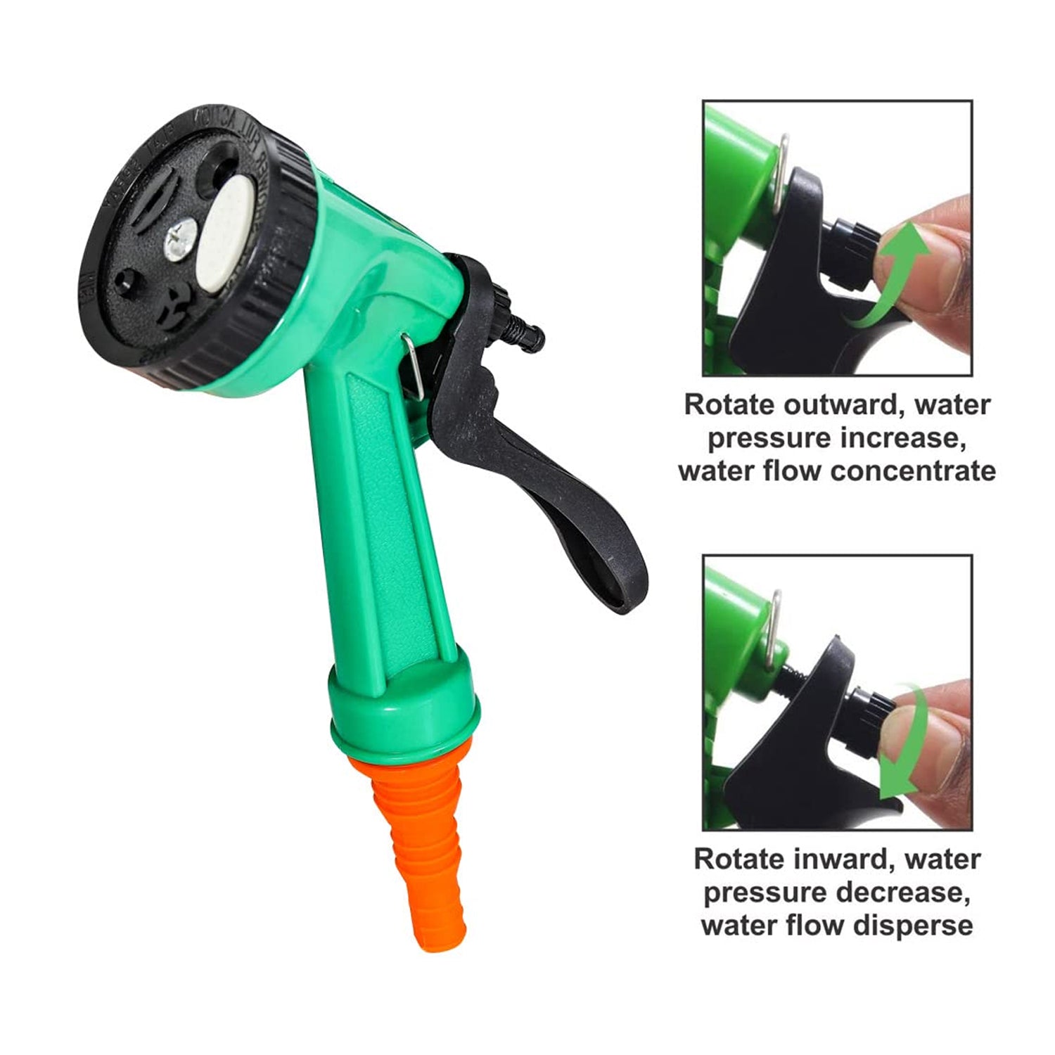 0477a  Garden Hose Nozzle Spray Nozzle With Adjustable For Garden  Multi Use