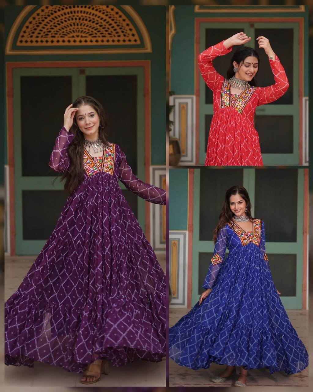 Faux Georgette Festive Wear