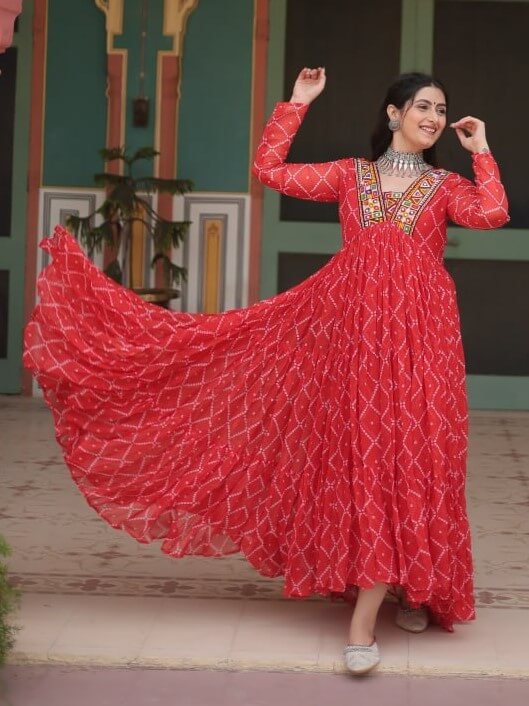 Faux Georgette Festive Wear