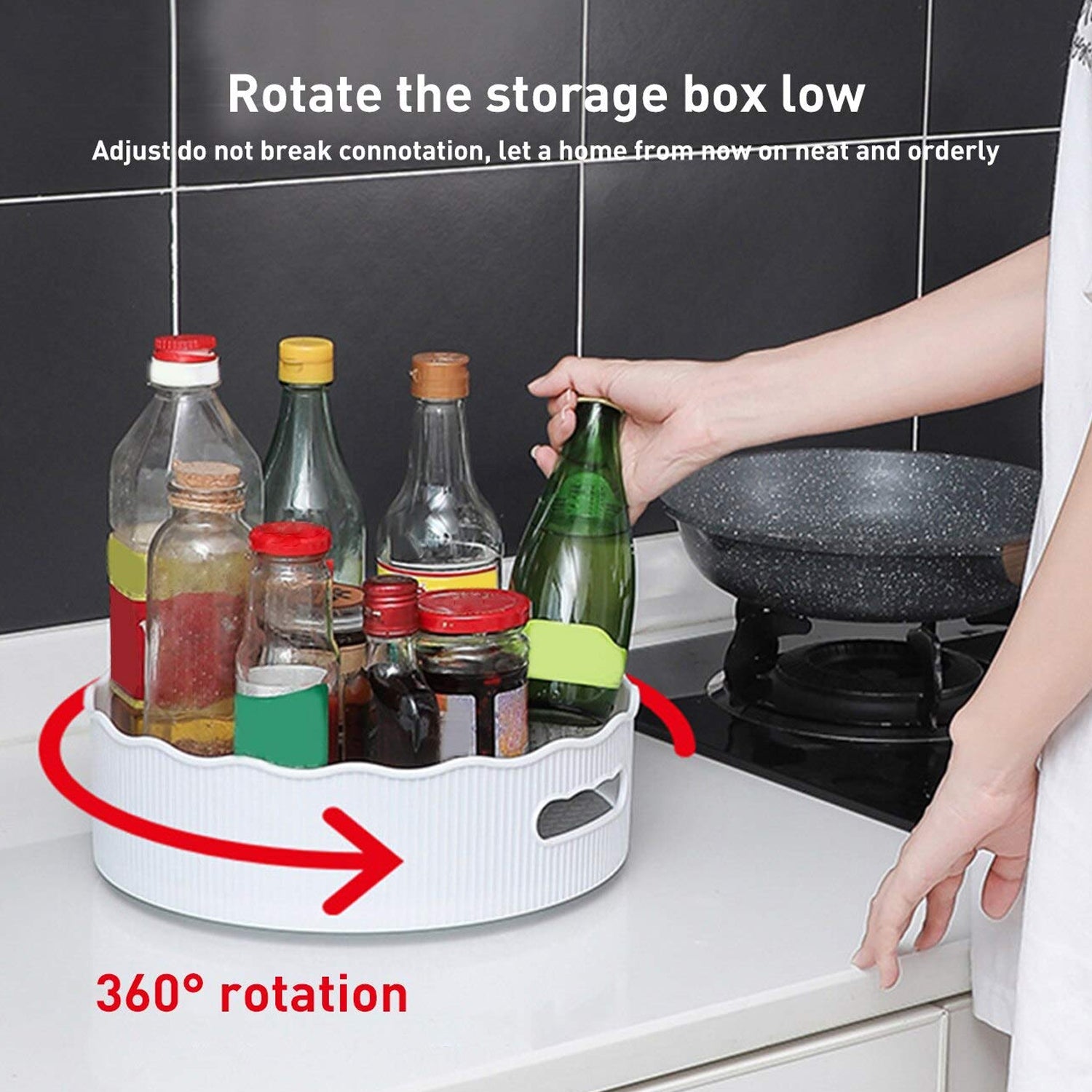 2938 360 Rotating Organizer Tray Multi- Function Rotating Tray