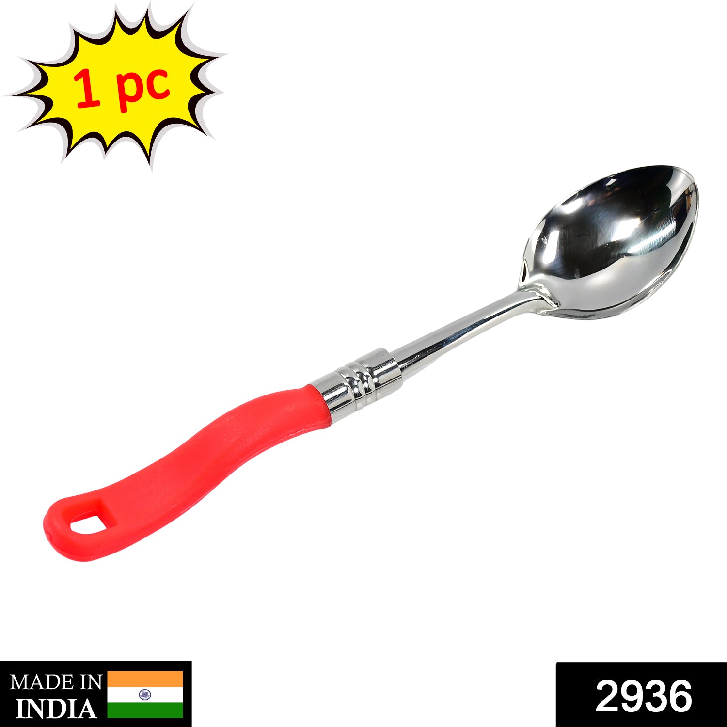 2936 Stainless Steel Serving Spoon With Plastic Handle