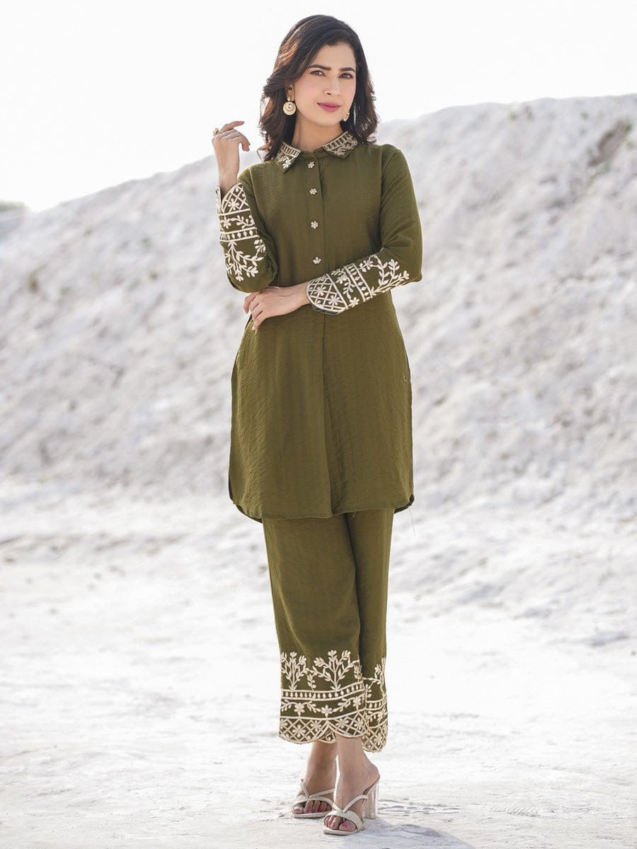 Cotton Embroidred Top With Stylish Look