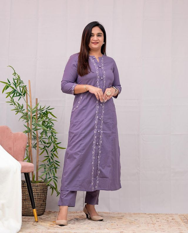 Beautiful Embroidery Work Kurta Set