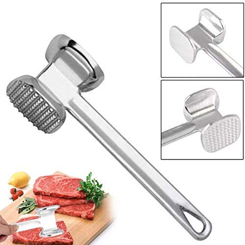 1595 Double Side Beaf Steak Mallet Meat Hammer Tool Aluminium High Quality Tool For Home Restaurant Use