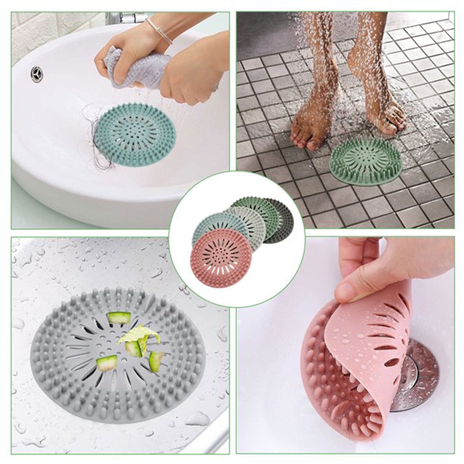 4738 Shower Drain Cover Used For Draining Water Present Over Floor Surfaces Of Bathroom And Toilets Etc.