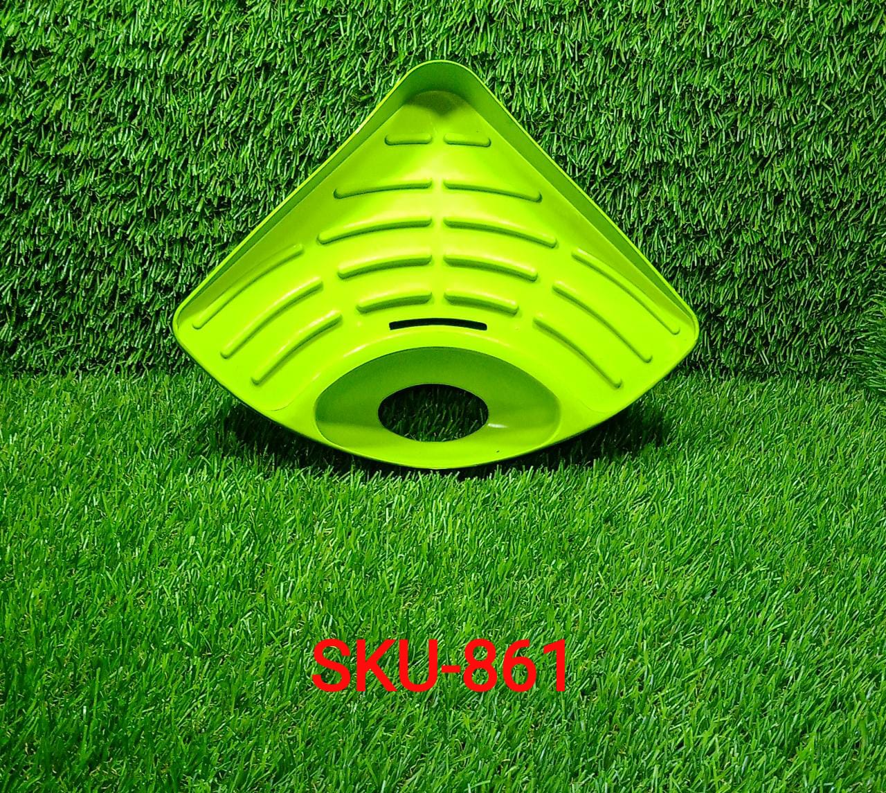 0861 Sink Strainer Basket Corner Kitchen Triangular Multi Functional Drain Shelf