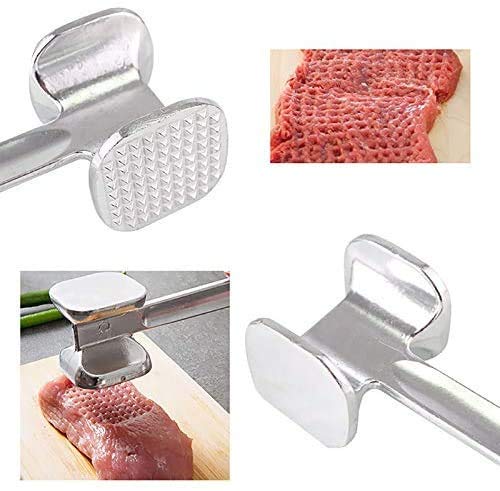 1595 Double Side Beaf Steak Mallet Meat Hammer Tool Aluminium High Quality Tool For Home Restaurant Use