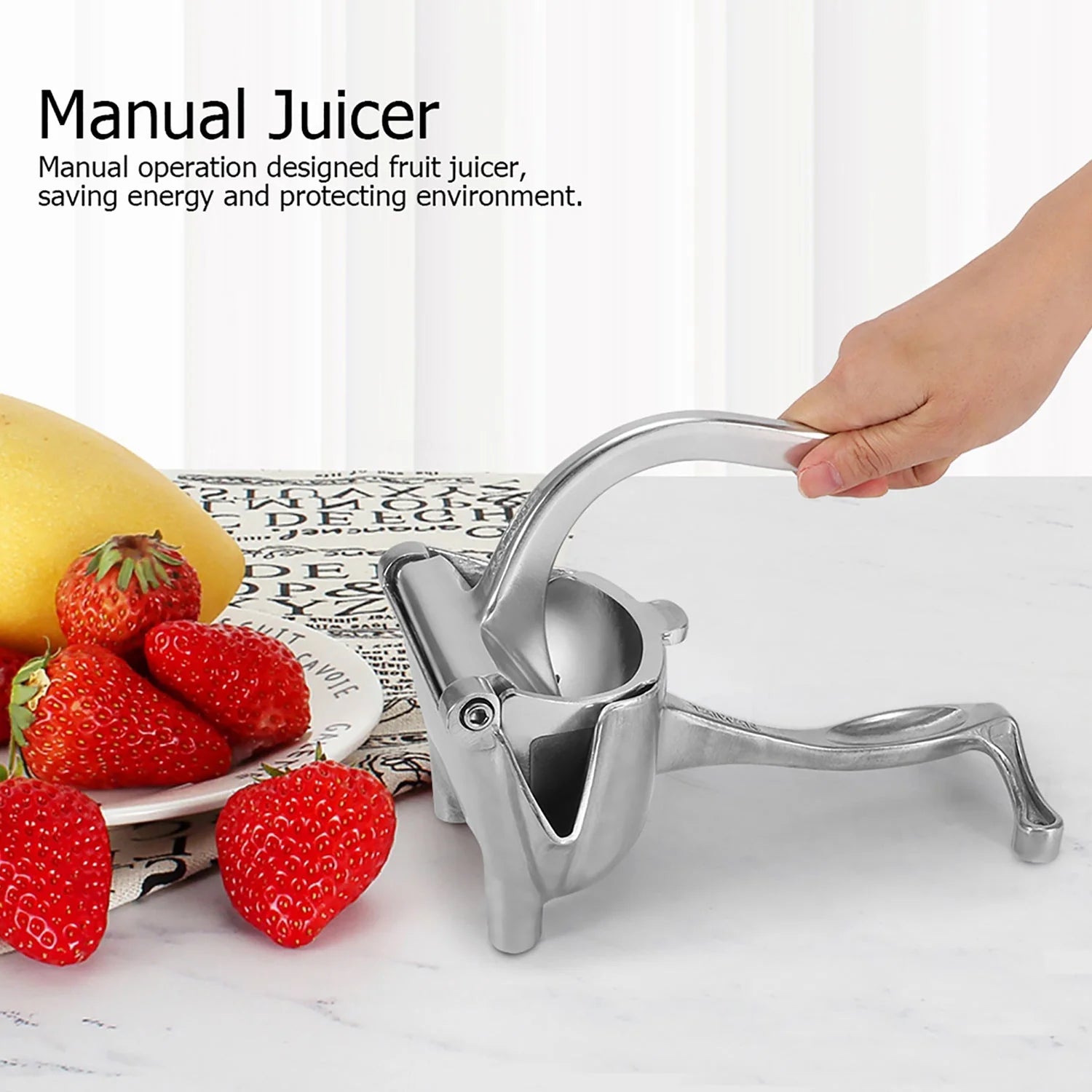 2127 Manual Aluminium Metal Fruit Press Juicer  ( Brown Box )