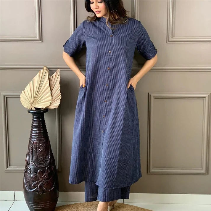 Katha Cotton Kurta Palazzo Set - Festive & Party Wear