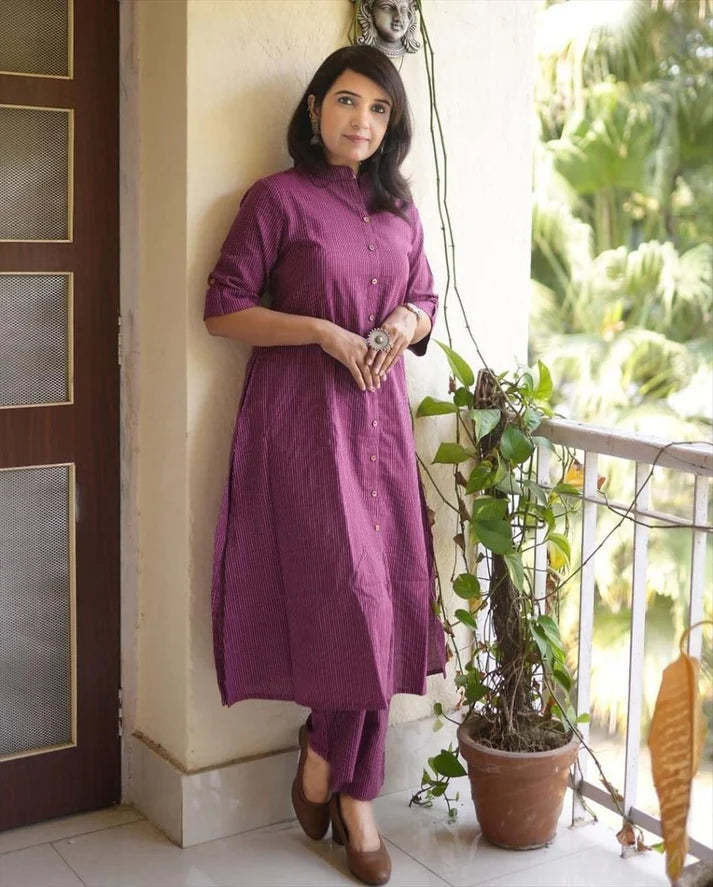 Katha Cotton Kurta Palazzo Set - Festive & Party Wear