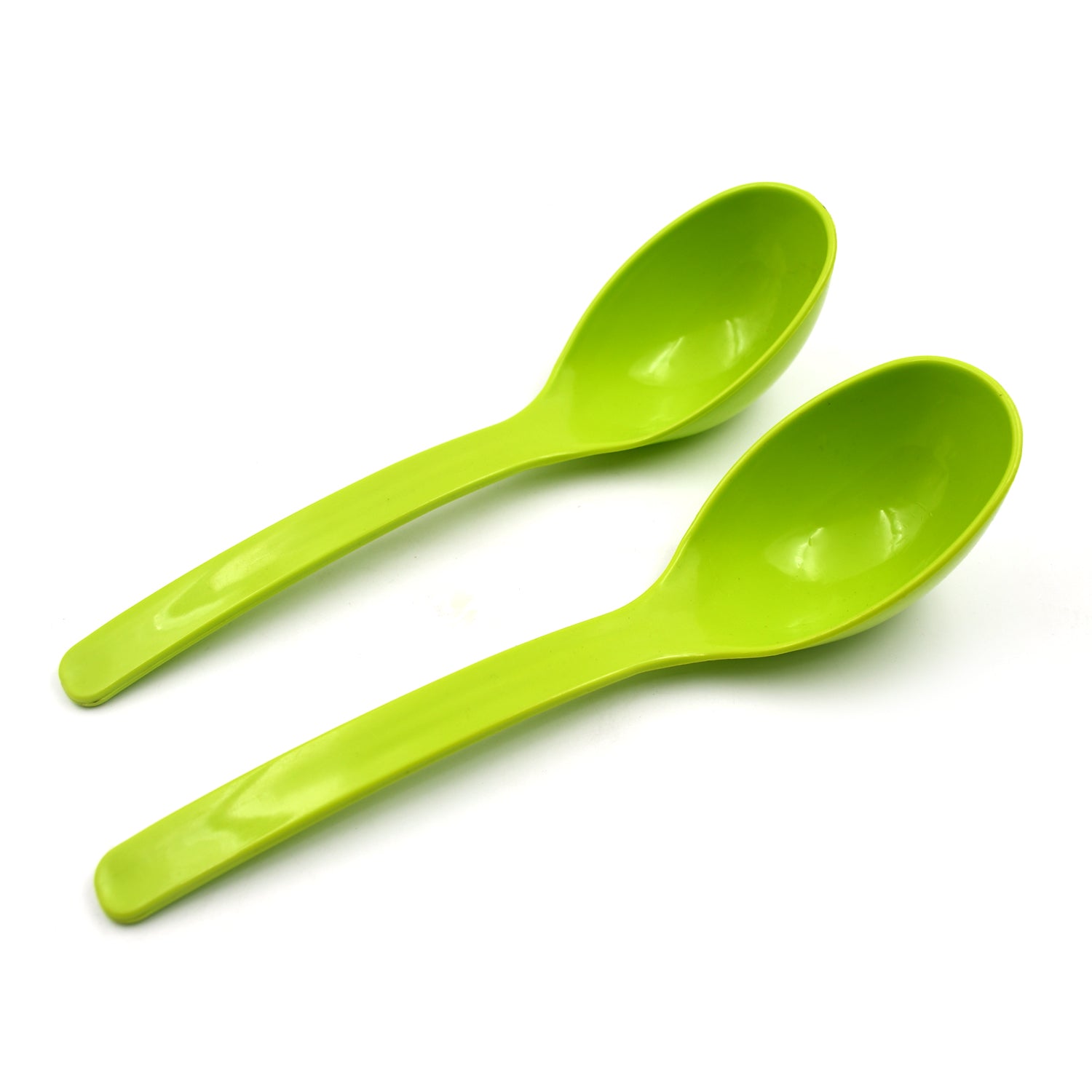 5724 Plastic Spoon Kitchen Multipurpose Serving Ladle For Frying Serving Turner Curry Ladle Serving Rice Spoon Used While Eating And Serving Food Stuffs Etc (2 Pcs Set 10 Inch )