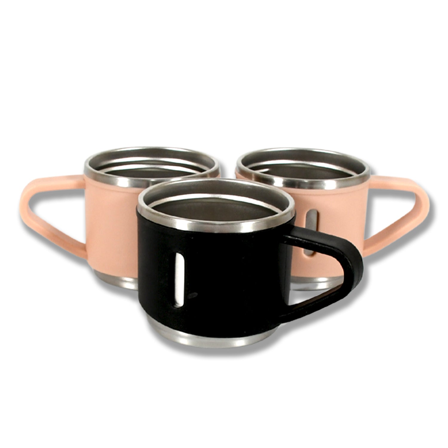 Stainless Steel Vacuum Coffee  Tea Cup Tea Mug Hot Insulated Double Wall Stainless Steel Coffee And Milk Cup With Handle Easy To Carry Coffee Cup (3 Pc)