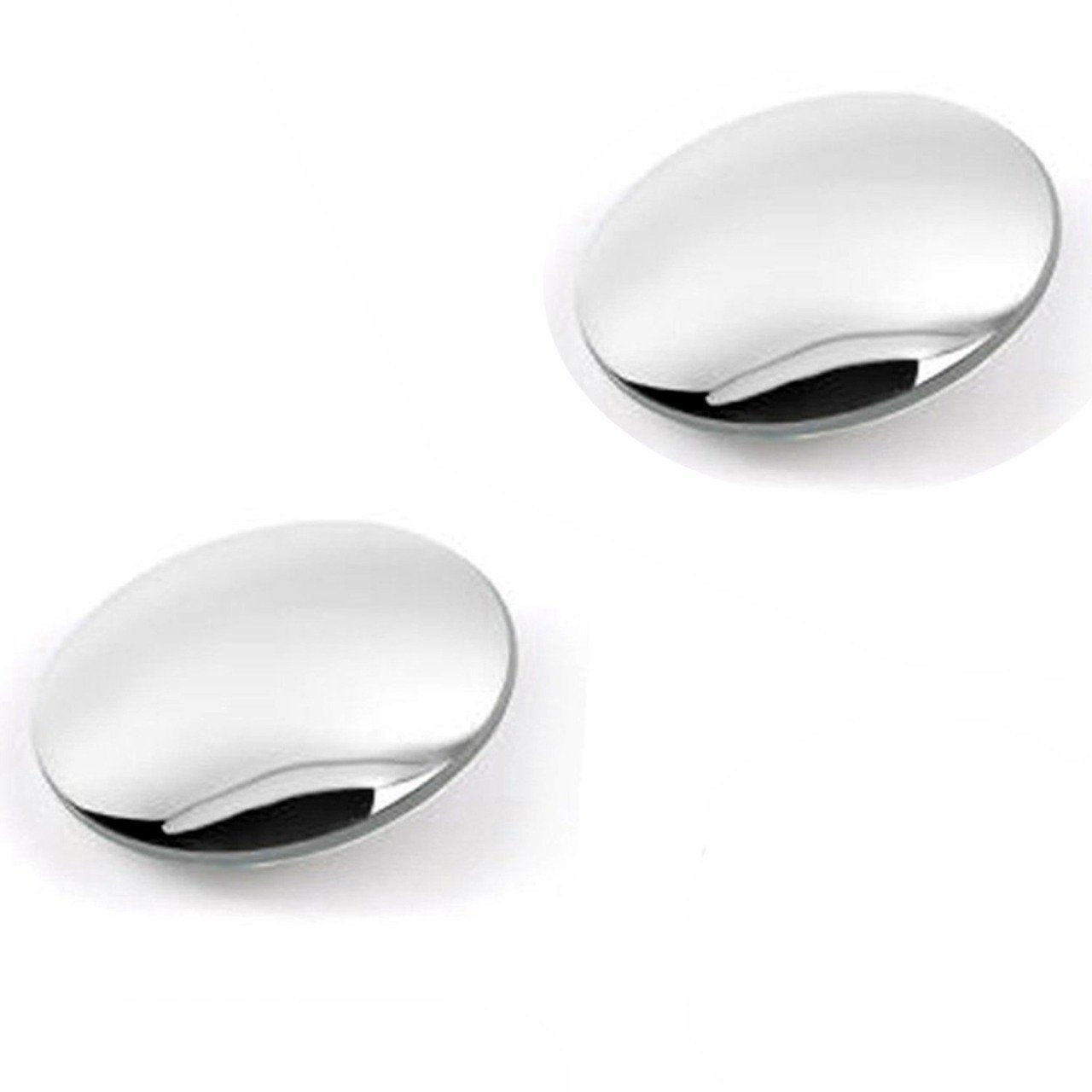 1512 Blind Spot Round Wide Angle Adjustable Convex Rear View Mirror - Pack Of 2