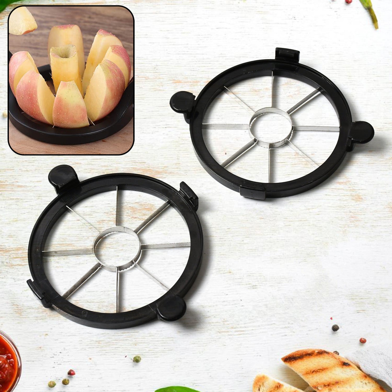 5607 Stainless Steel 8 Blades Apple Slicer Corer Fruit Cutter And Divider Fruit Tool