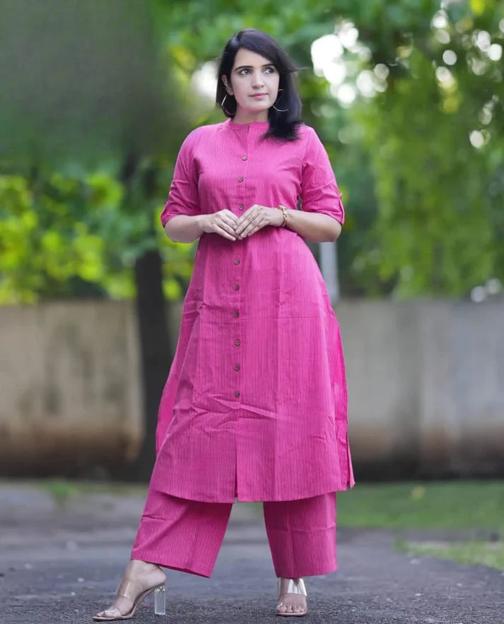 Katha Cotton Kurta Palazzo Set - Festive & Party Wear