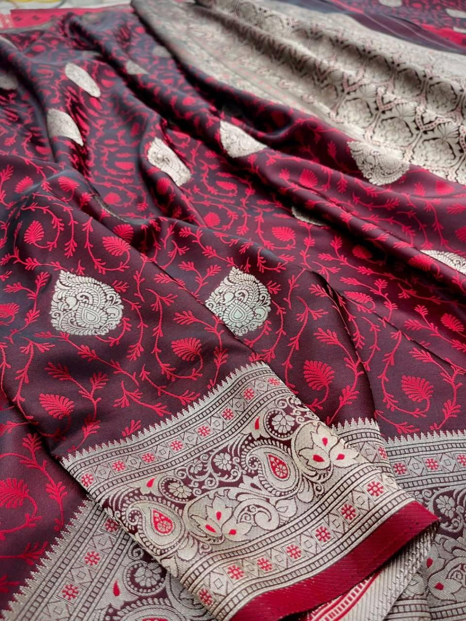 Banarasi Pattern Soft Silk Saree